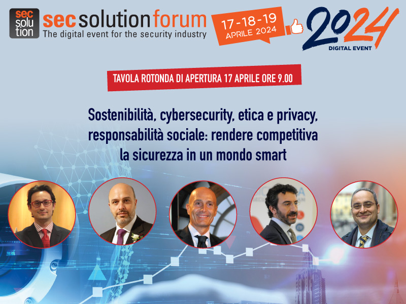 Sostenibilità e sicurezza dei dati, tra i temi del talk show di apertura di secsolutionforum