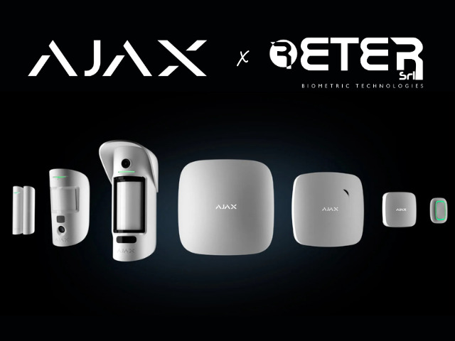 Ajax, il partner per la sicurezza di Eter Biometric Technologies, a secsolutionforum 2026