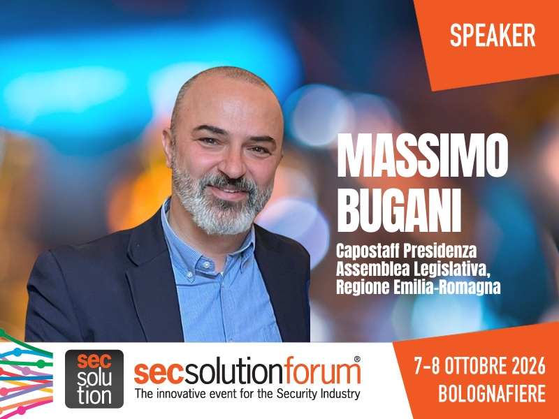 Massimo Bugani tra i relatori di secsolutionforum 2026
